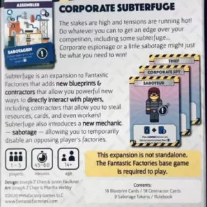 Fantastic Factories: Subterfuge